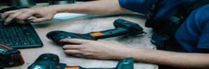 Technician carrying out an approved maintenance repair