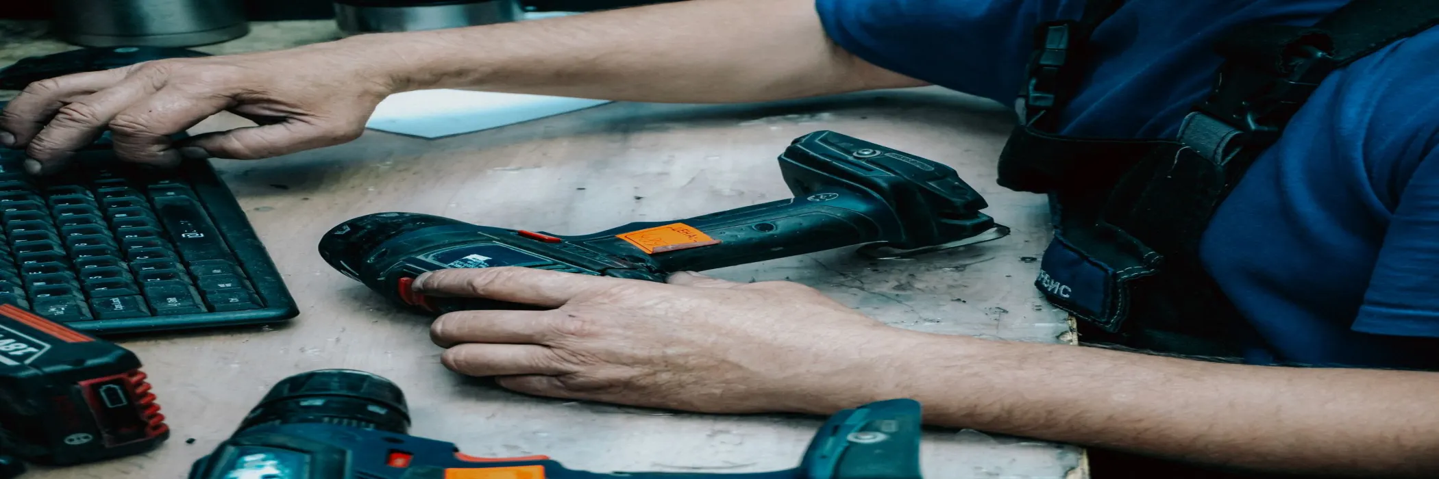 Technician carrying out an approved maintenance repair